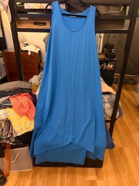 Isaac Mizrahi Royal Blue High-Low Sleeveless Dress